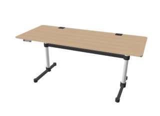 USM Haller - Haller Tisch Kitos E2 Plus 180 x 90 cm - höhenverstellbar - Buche furniert, natur lackiert - indoor
