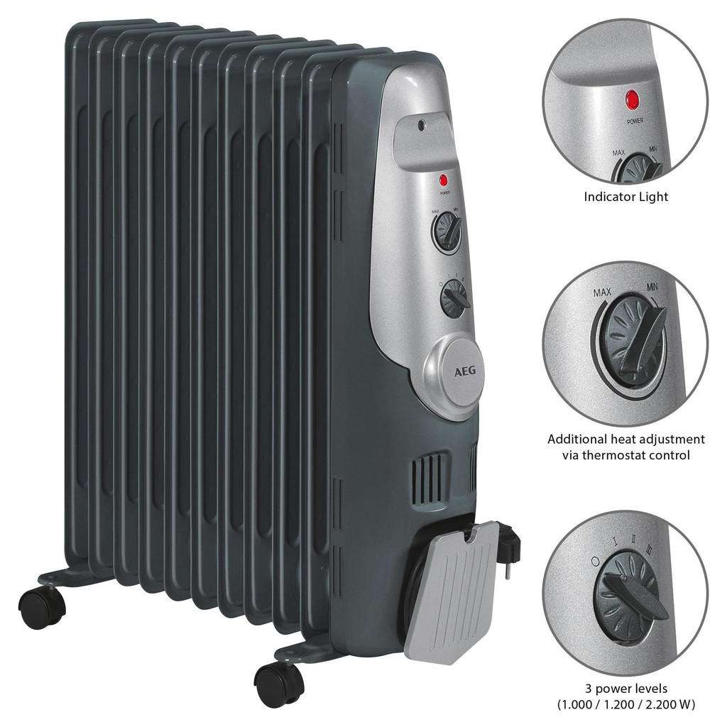 11-Rippen-Ölradiator