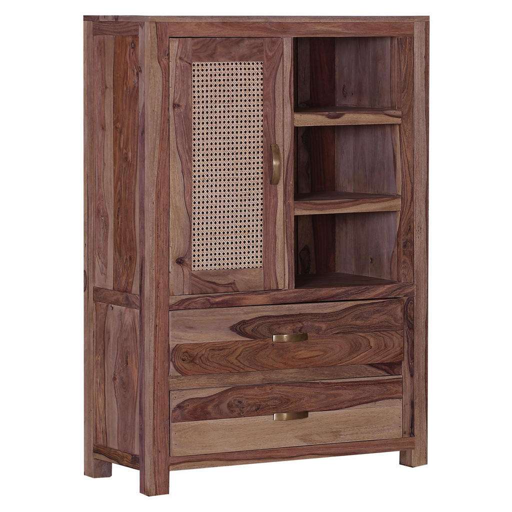 HIGHBOARD Sheesham massiv lackiert, gebeizt, Natur Sheeshamfarben