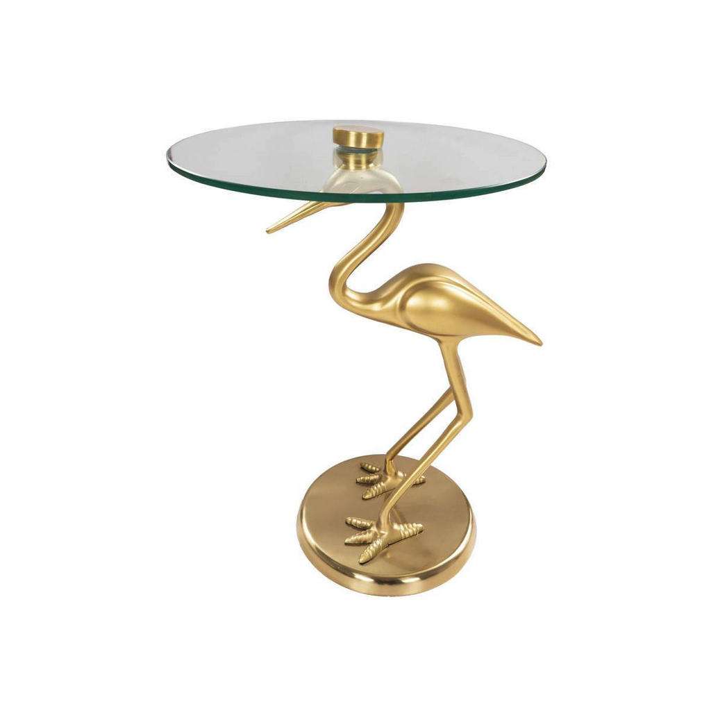 BEISTELLTISCH rund Goldfarben