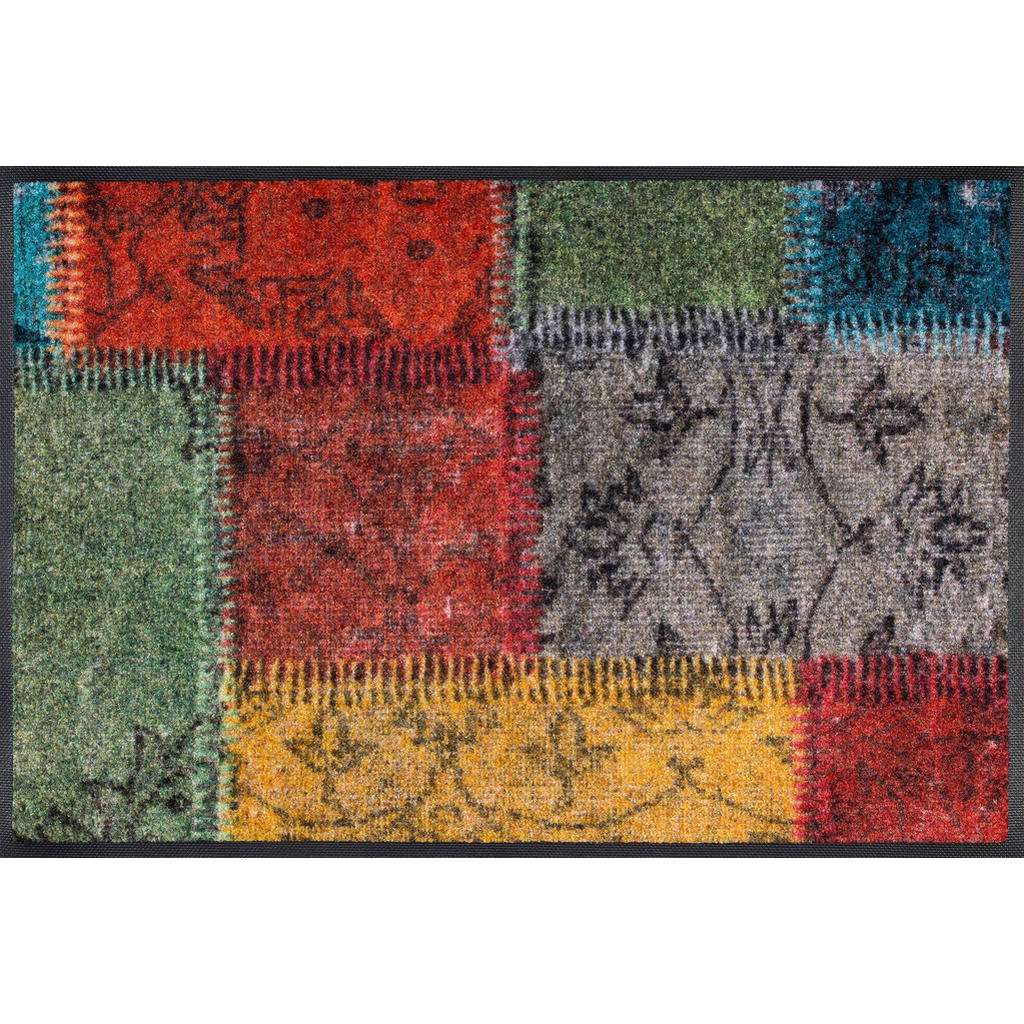 FUßMATTE 50/75 cm Patchwork Multicolor
