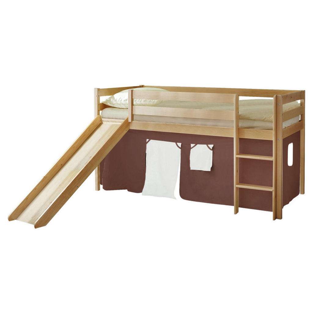 SPIELBETT Kiefer massiv 90/200 cm Braun, Kieferfarben, Beige