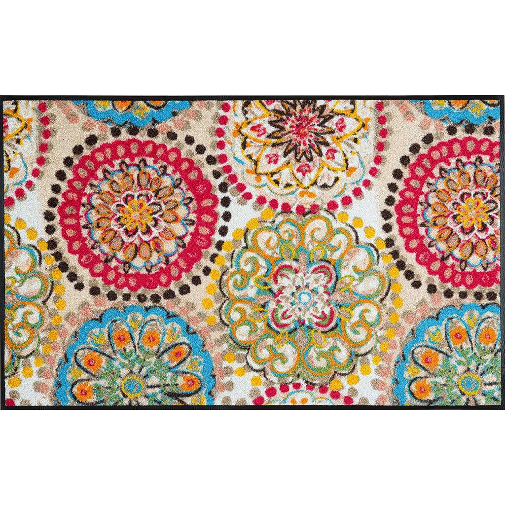 FUßMATTE 75/120 cm Graphik Multicolor