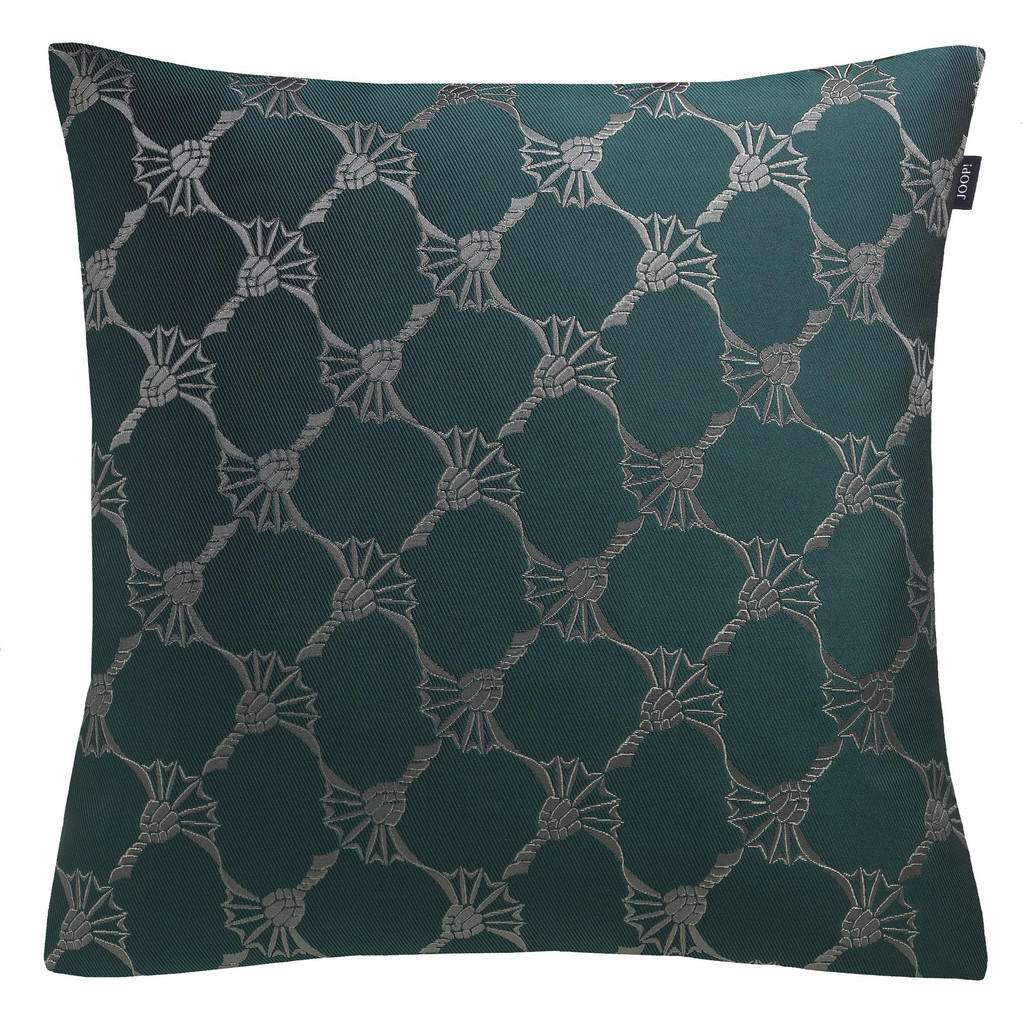 KISSENHÜLLE Grün, Beige 50/50 cm