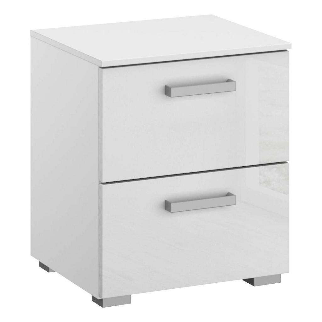 NACHTKÄSTCHEN Hochglanz, Wasserlack Weiß