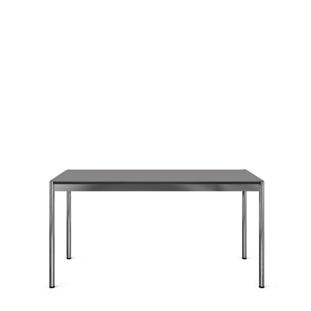 USM Haller - Haller Tisch 75 x 75 cm - Kunstharz mittelgrau hell - indoor