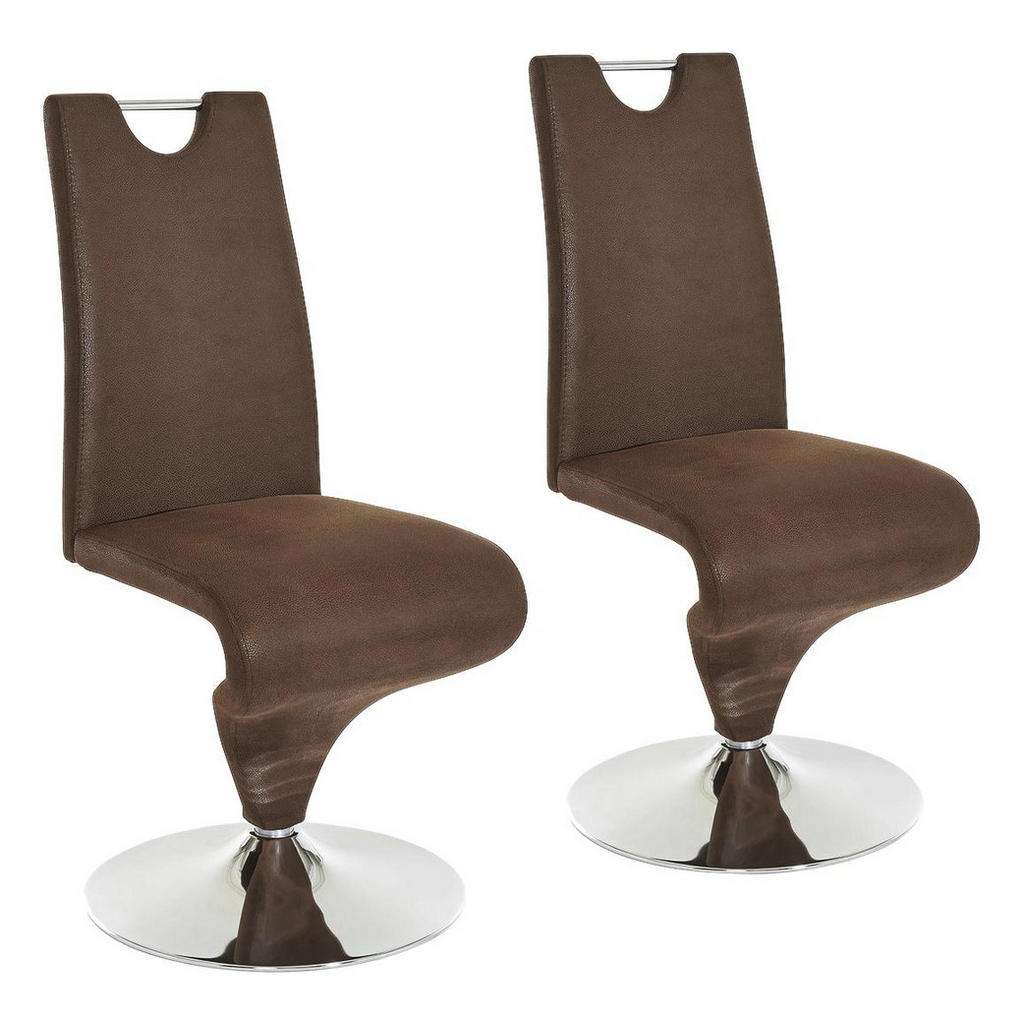 STUHL-SET Dunkelbraun