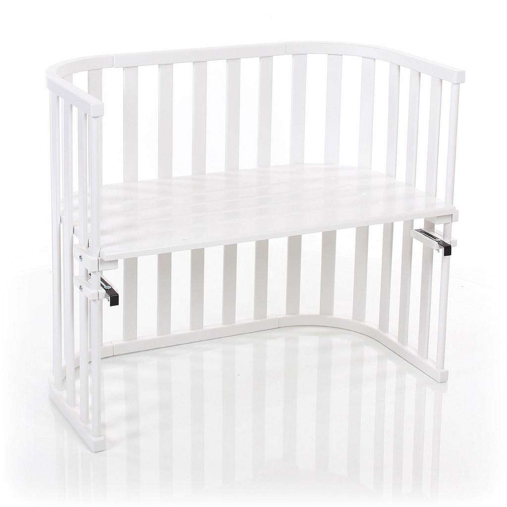 BEISTELLBETT Babybay Maxi Advance Buche massiv Weiß