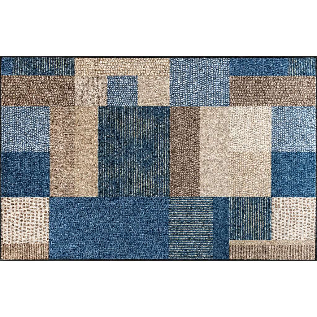 FUßMATTE 115/175 cm Graphik Beige