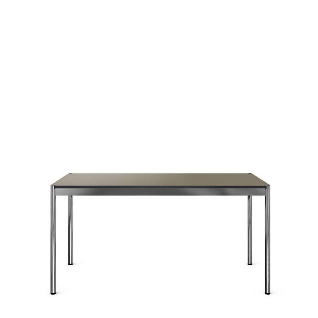 USM Haller - Haller Tisch 100 x 100 cm - Linoleum Mauve - indoor
