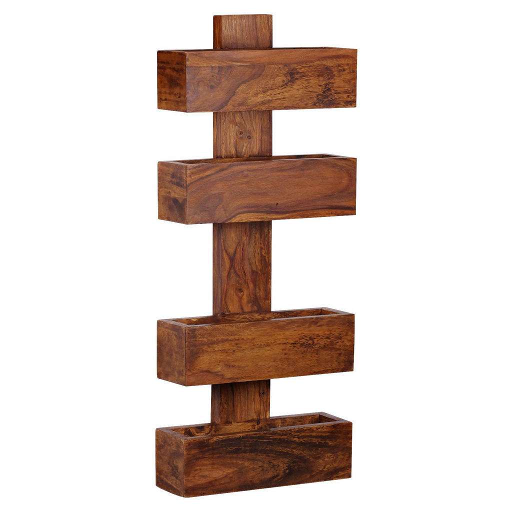 ZEITUNGSSTÄNDER Holz Sheeshamfarben