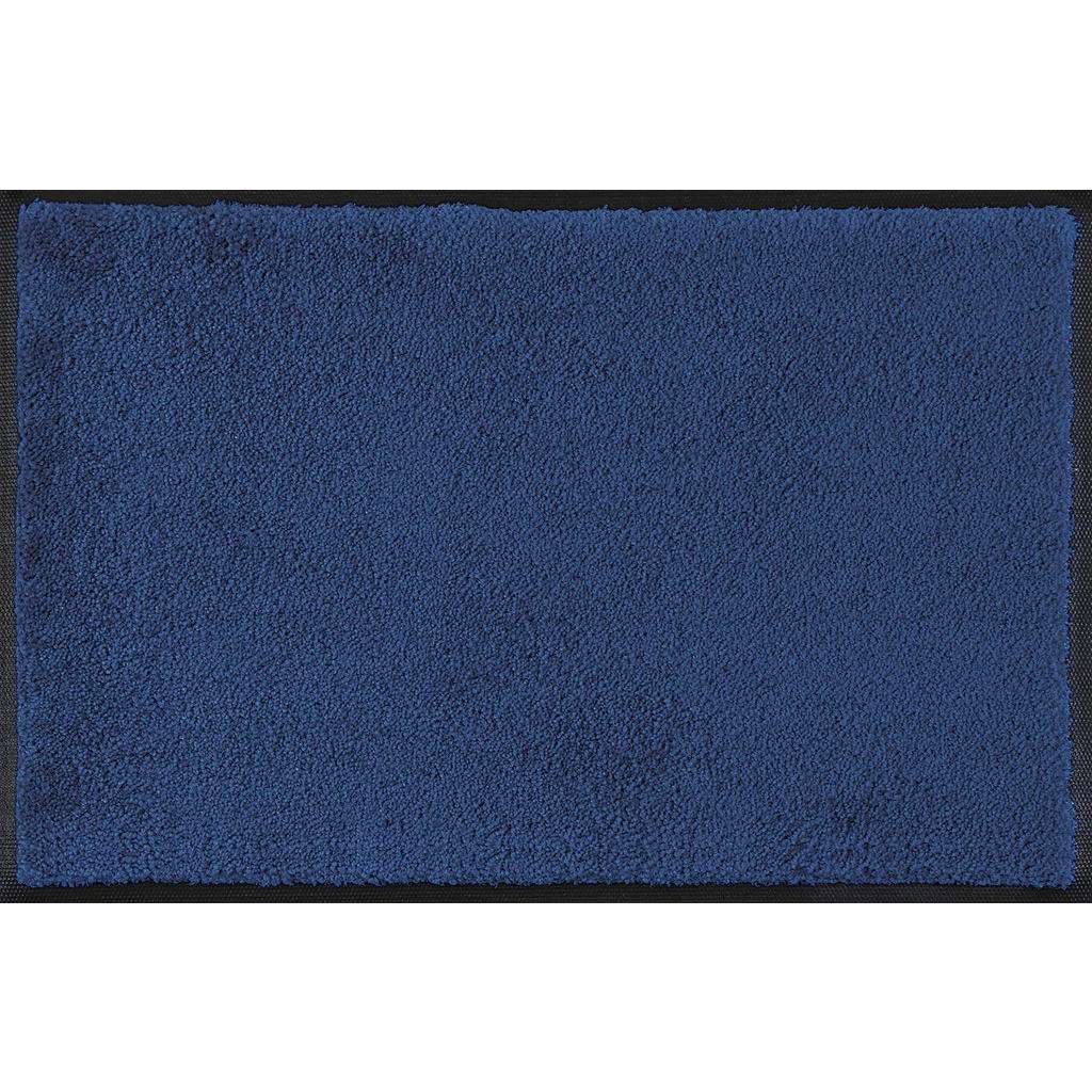 FUßMATTE 50/75 cm Uni Blau