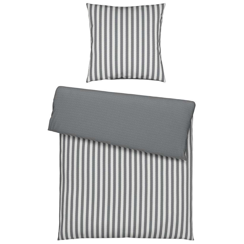 BETTWÄSCHE Renforcé Anthrazit 155/220 cm