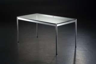 USM Haller - Haller Tisch 150 x 75 cm - Glas transparent - indoor