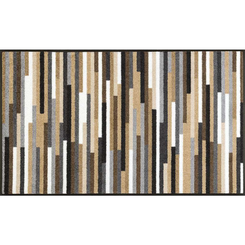 FUßMATTE 75/120 cm Graphik Braun