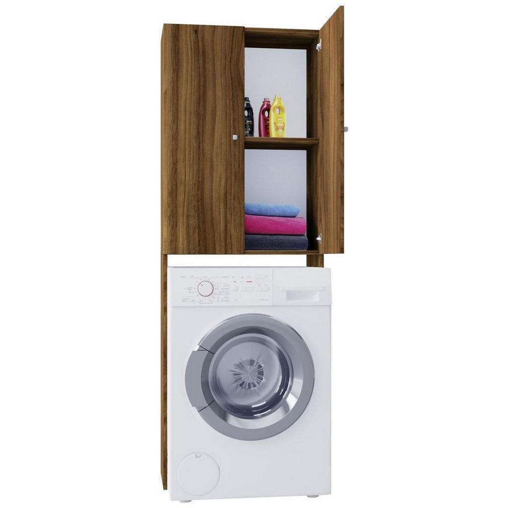 WASCHMASCHINENVERBAU Nussbaumfarben