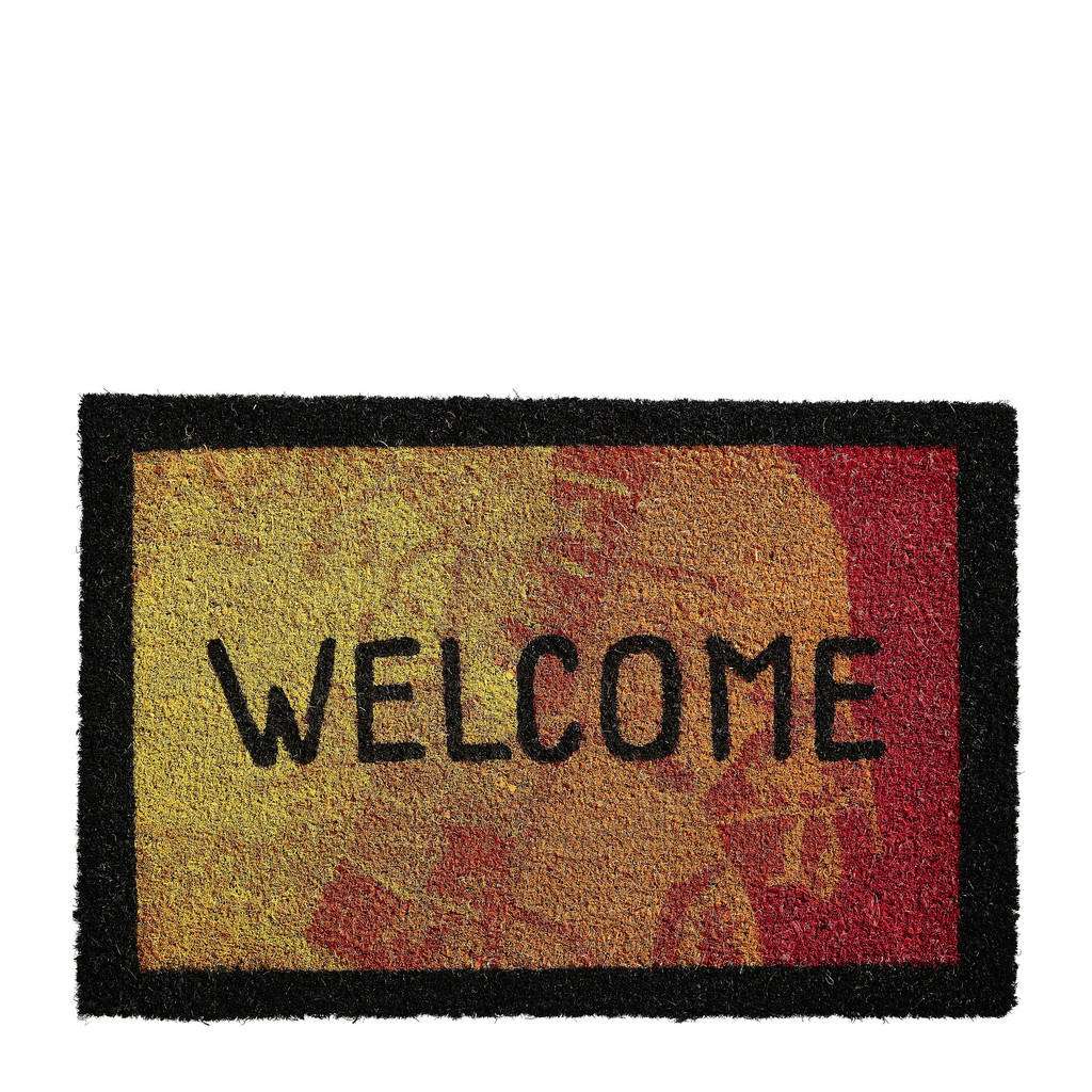 FUßMATTE 40/60 cm Uni Anthrazit, Braun, Hellgrau