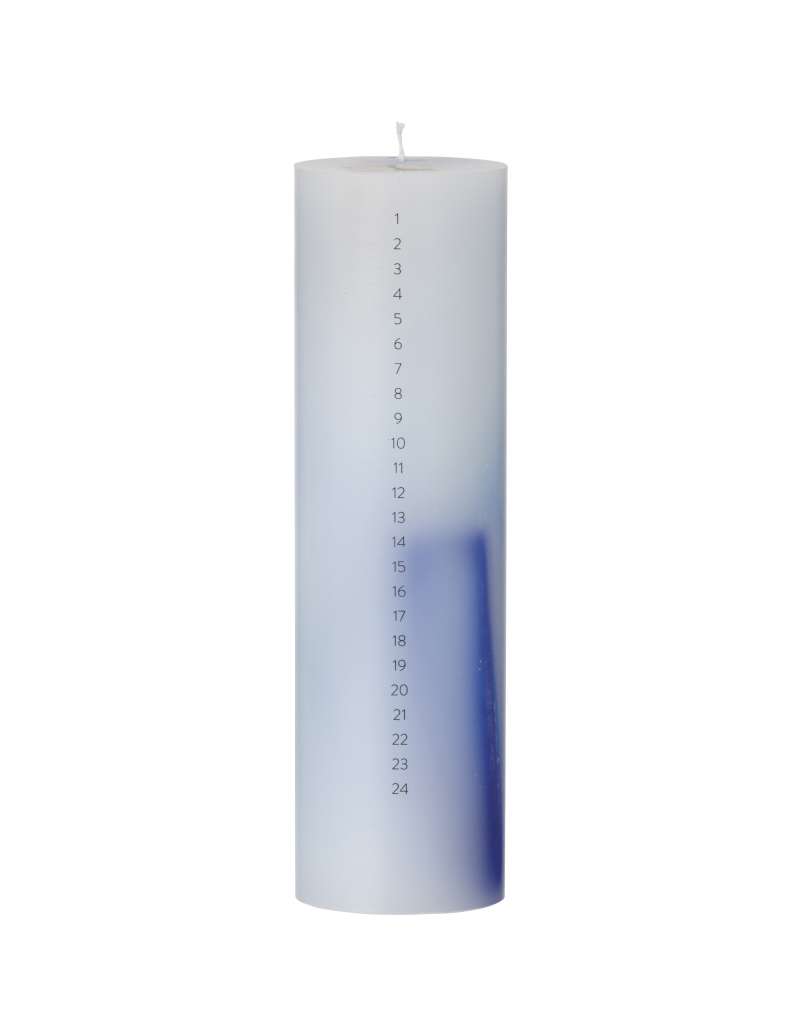 ferm LIVING - Calender Kerze - blue - indoor