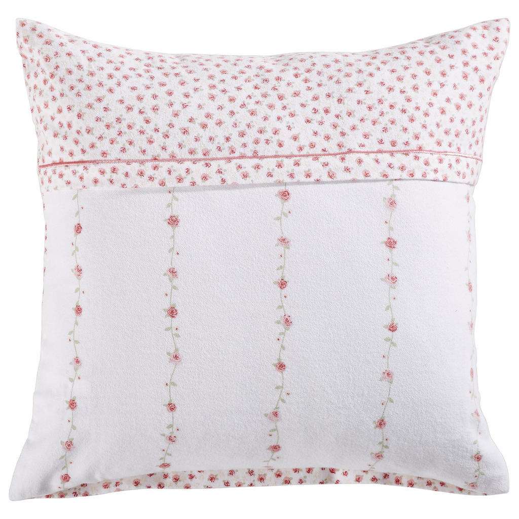 KISSENHÜLLE Rosa, Weiß 40/40 cm