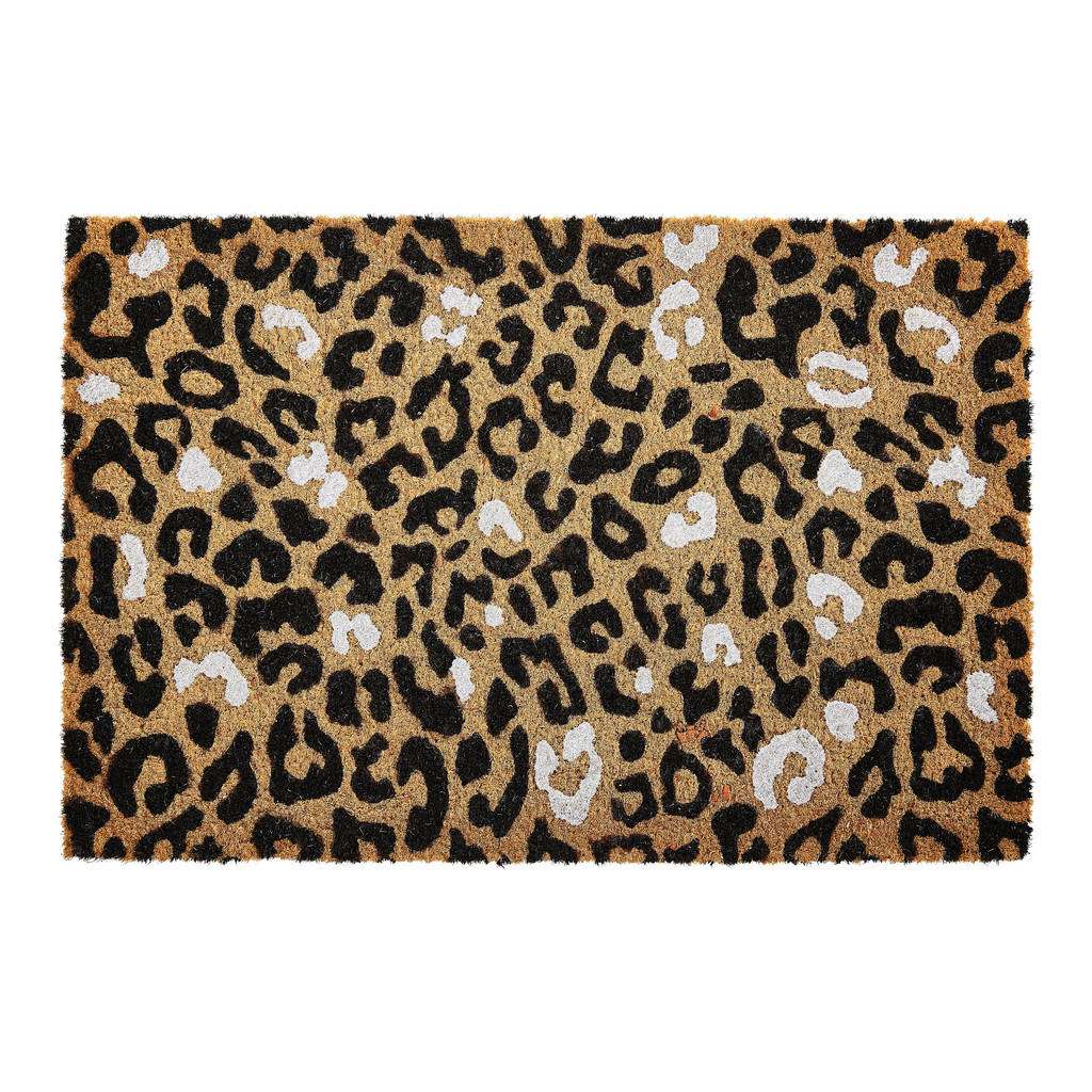 FUßMATTE 40/60 cm Braun, Schwarz