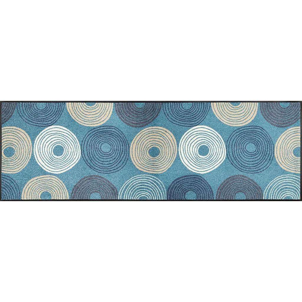 FUßMATTE 60/180 cm Graphik Hellblau