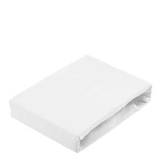 SPANNBETTTUCH Jersey Weiß