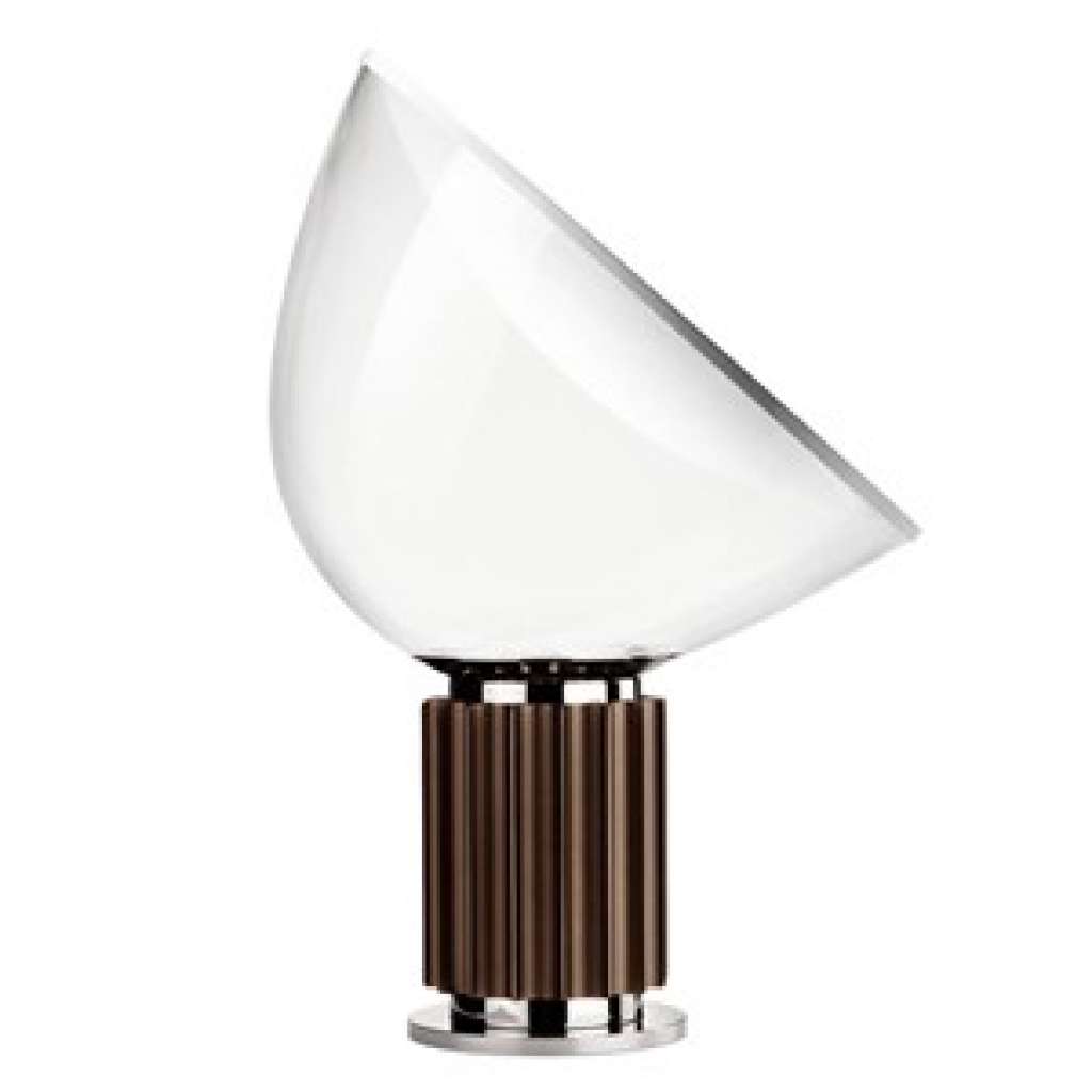 Flos - Taccia LED - L - Glas - Bronze eloxiert - indoor