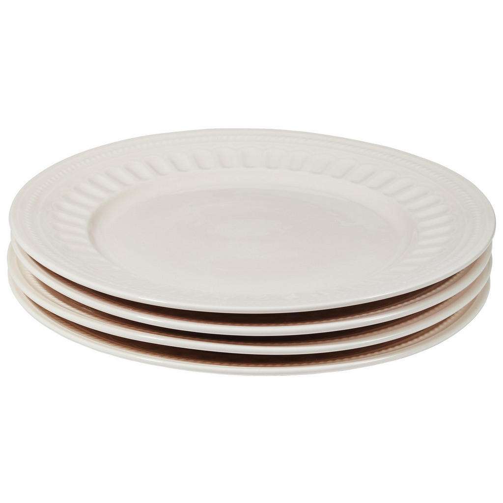 SPEISETELLERSET Steinzeug 4-teilig
