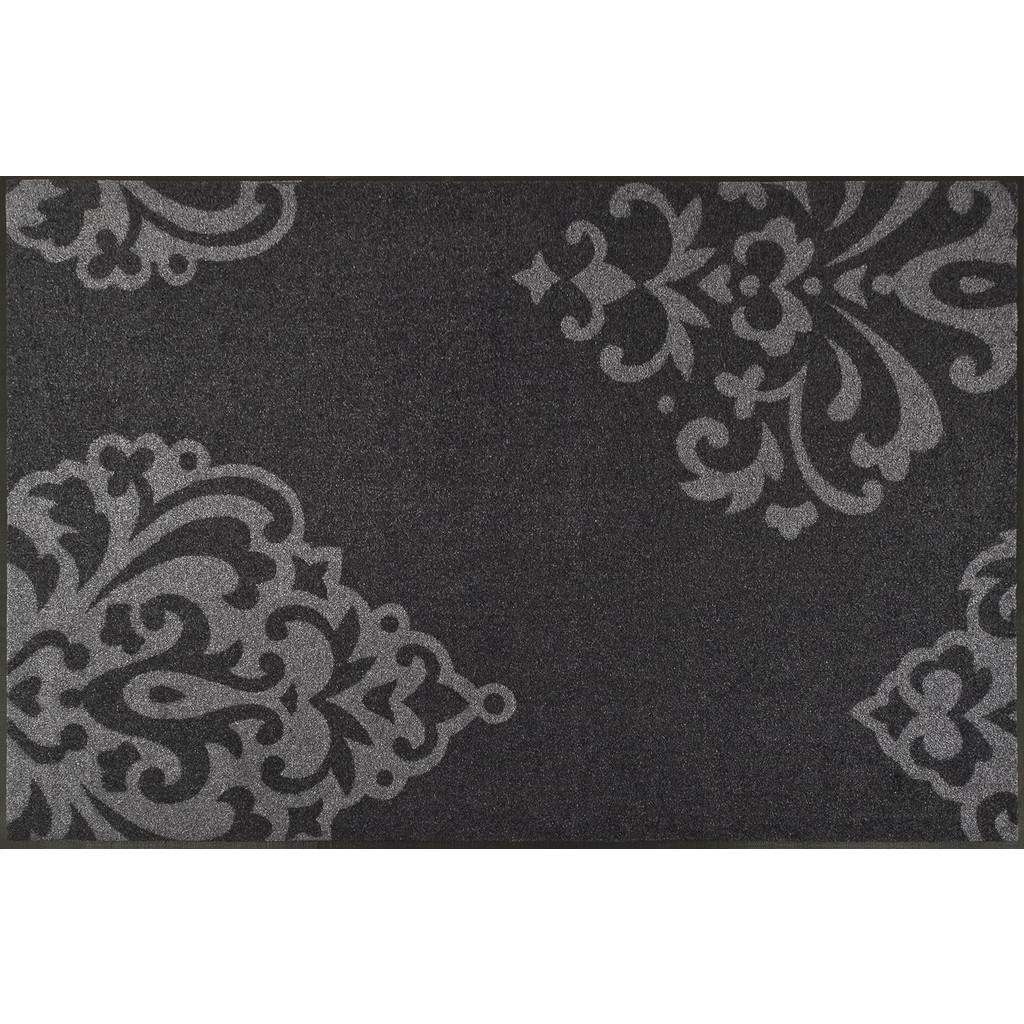 FUßMATTE 115/175 cm Graphik Grau