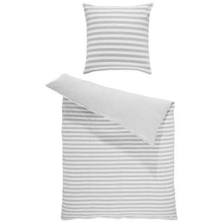 BETTWÄSCHE Jersey Silberfarben 135/200 cm