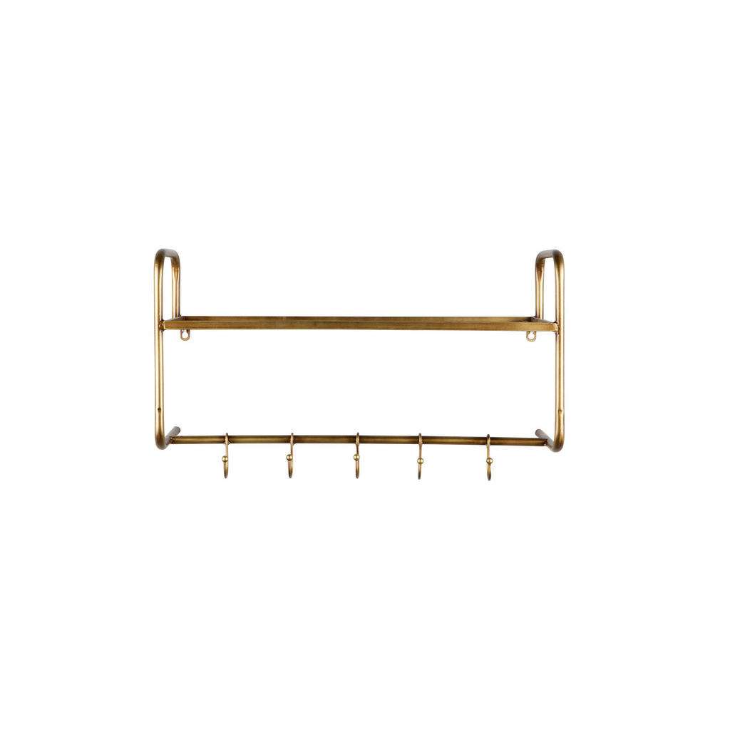 WANDGARDEROBE Messingfarben