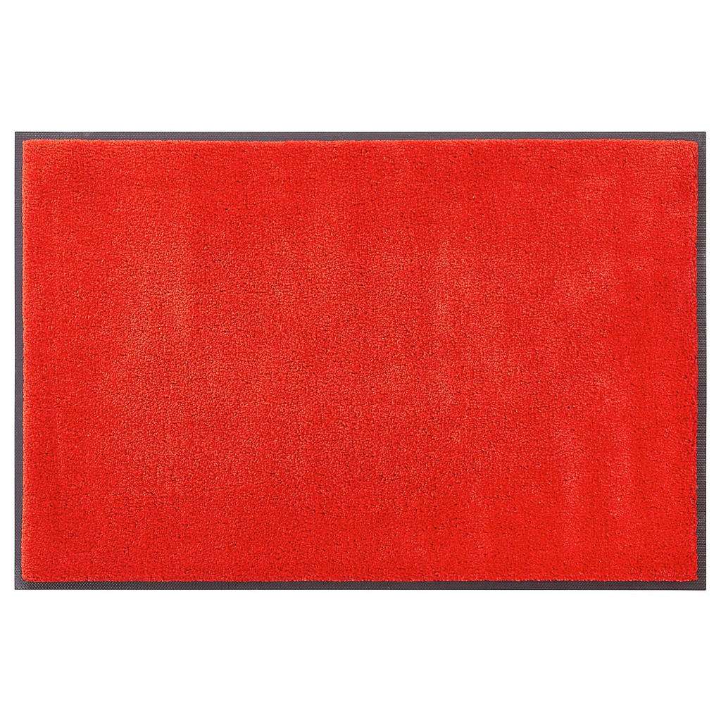 FUßMATTE 50/75 cm Uni Rot