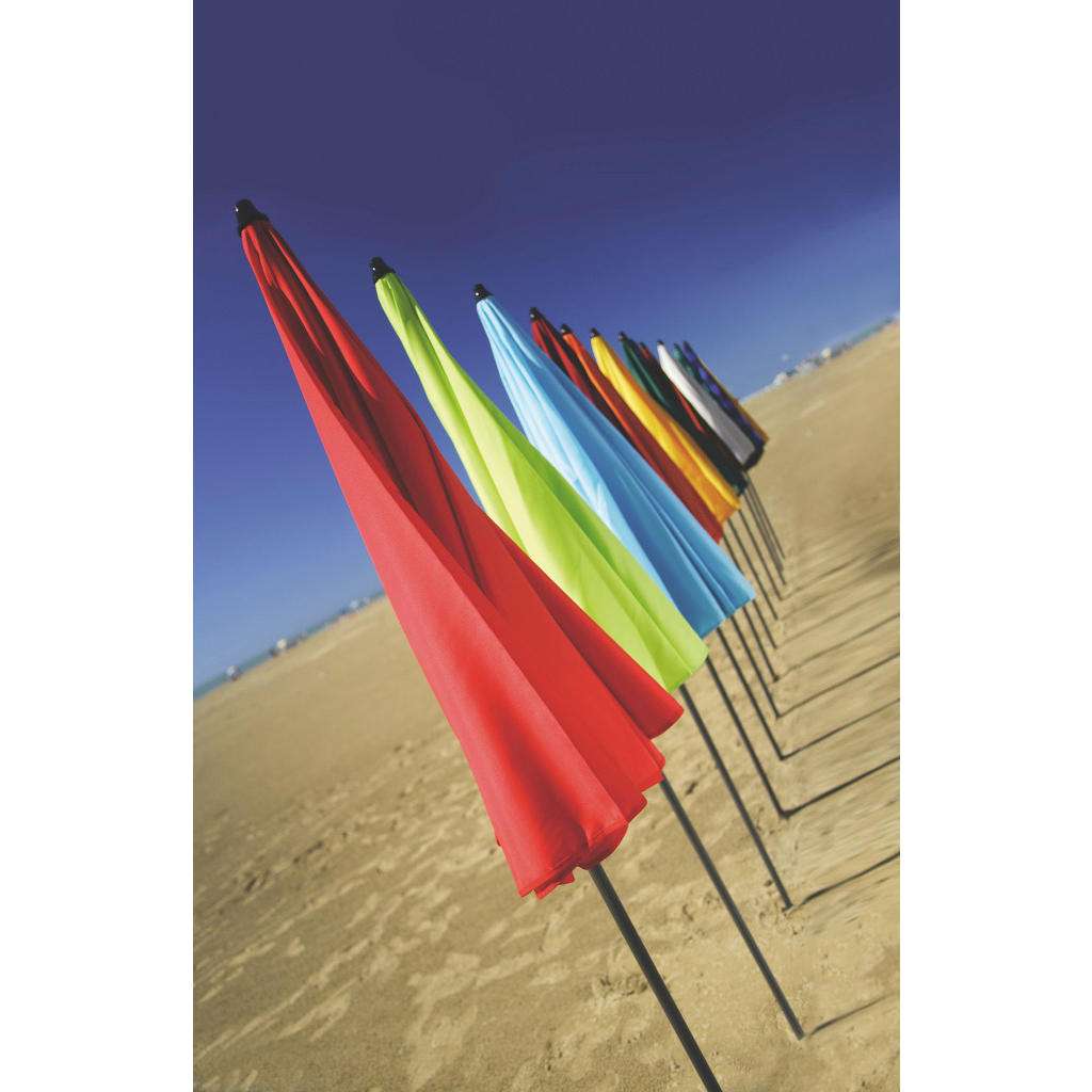 SONNENSCHIRM 180 cm Grün, Naturfarben, Orange, Rot