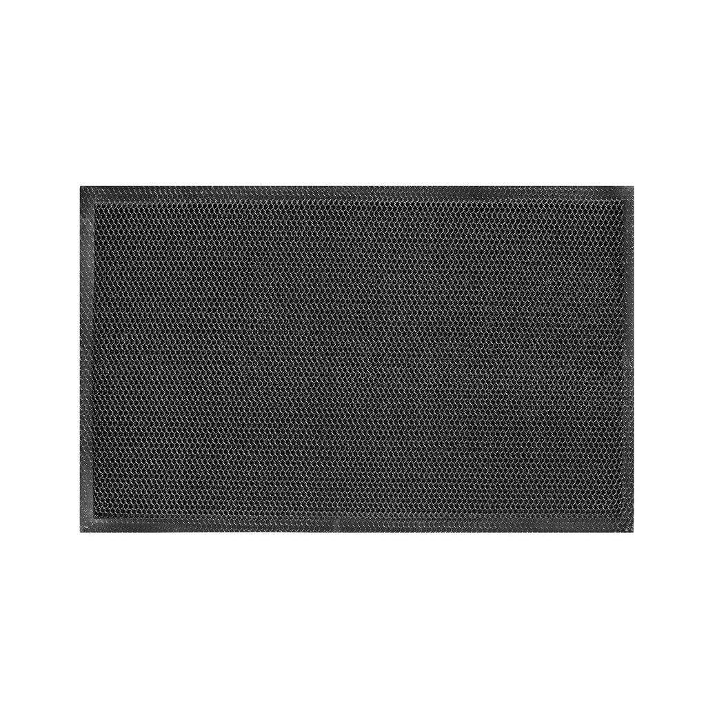 FUßMATTE 50/80 cm Anthrazit, Braun, Hellgrau