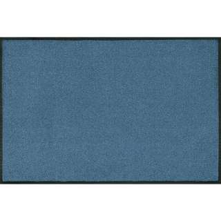 FUßMATTE 50/75 cm Uni Blau