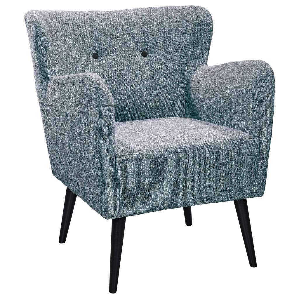 SESSEL Blau, Silberfarben