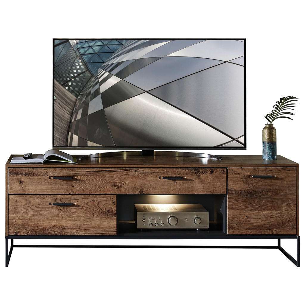 TV-ELEMENT Graphitfarben, Eichefarben