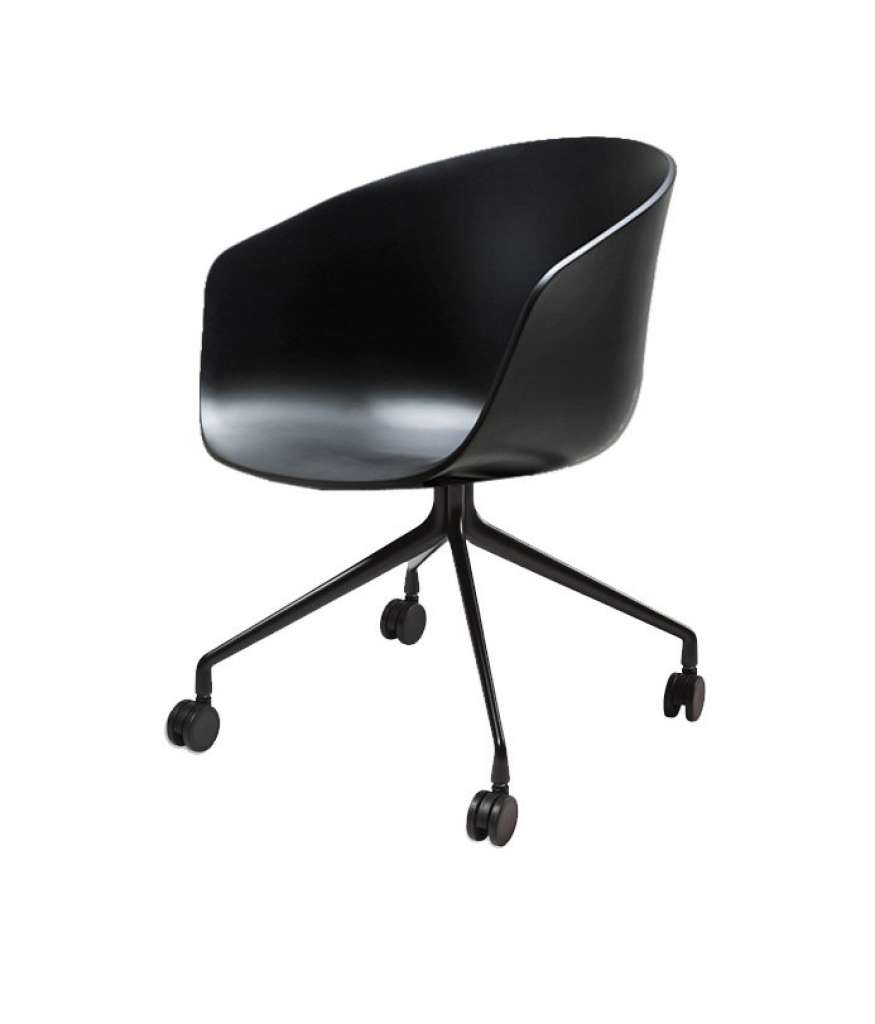 HAY - About A Chair AAC 24 - schwarz - pulverbeschichtet schwarz - indoor