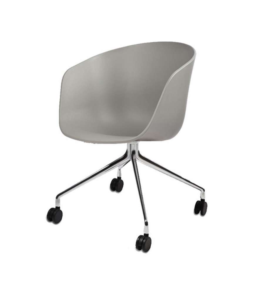 HAY - About A Chair AAC 24 - grau - alu poliert - indoor
