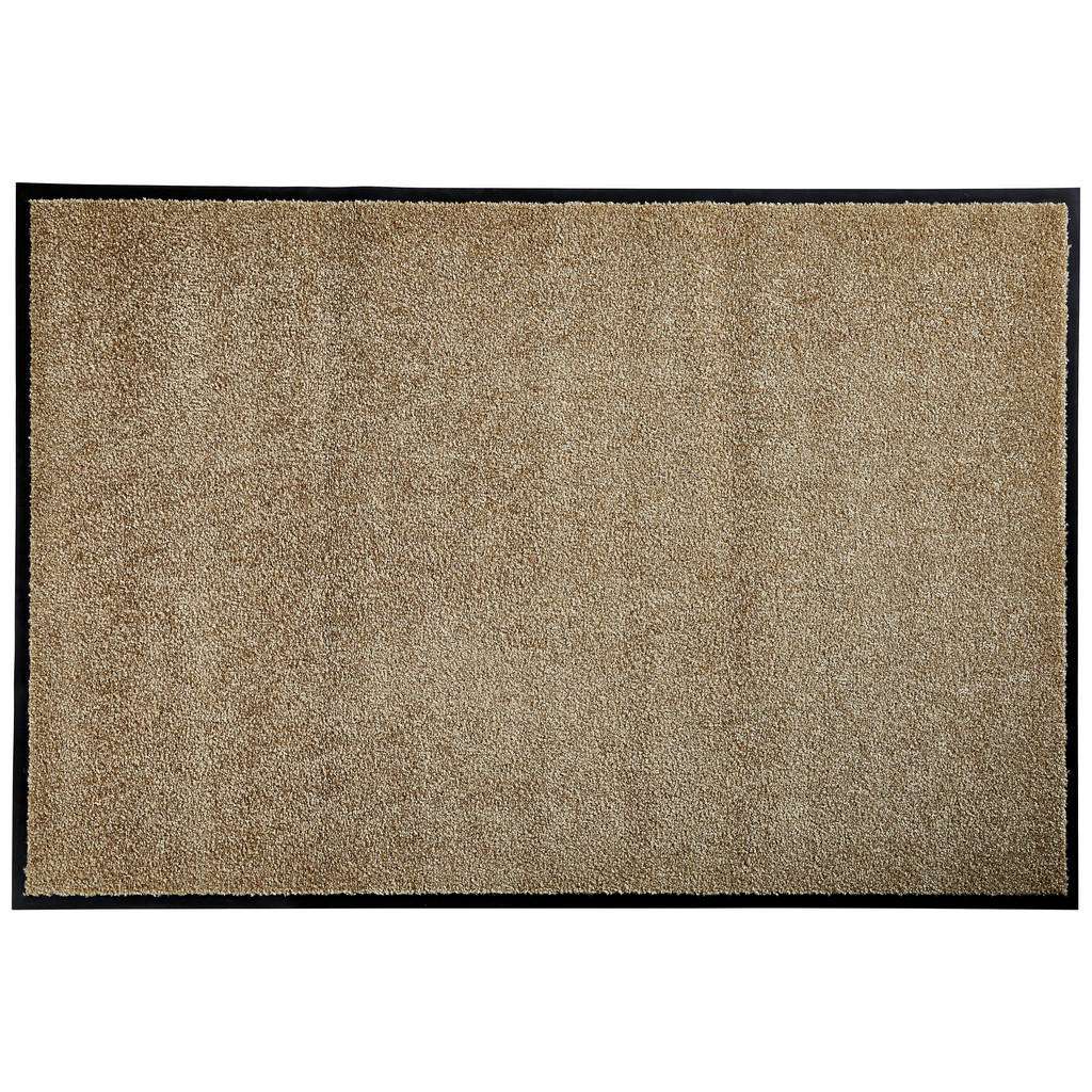 FUßMATTE 80/120 cm Uni Sandfarben