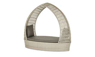 Sonnenbett   Biarritz ¦ creme ¦ Aluminium pulverbeschichtet/ PE-Geflecht ¦ Maße (cm): B: 191 H: 170 T: 99 Garten > Gartenmöbel > Gartenliegen - Höffner