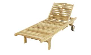 Sonnenliege  Archimedes ¦ holzfarben ¦ Teakholz ¦ Maße (cm): B: 200 H: 36 T: 70 Garten > Gartenmöbel > Gartenliegen - Höffner