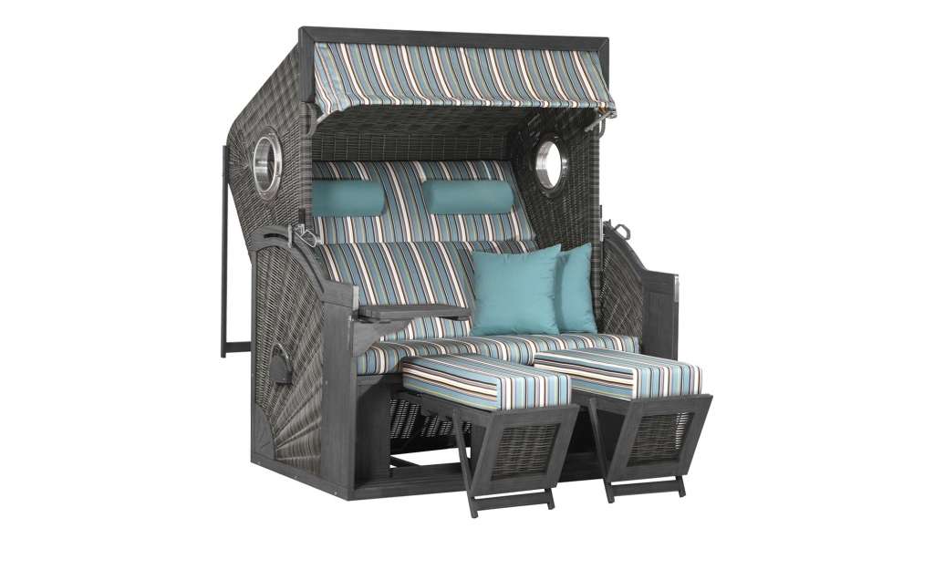 Strandkorb   Stralsund ¦ grau ¦ Maße (cm): B: 150 H: 165 T: 92 Garten > Garten Lounge-Möbel > Strandkörbe - Höffner