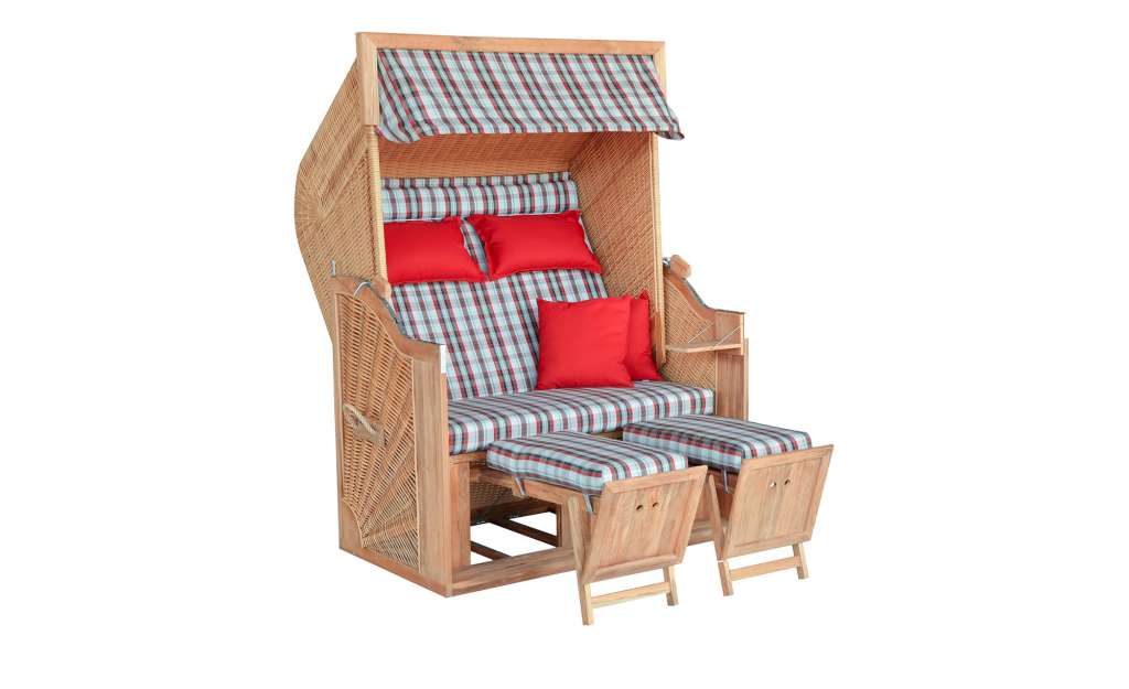 Strandkorb  Kellenhusen ¦ holzfarben ¦ Maße (cm): B: 132 H: 165 T: 80 Garten > Garten Lounge-Möbel > Strandkörbe - Höffner