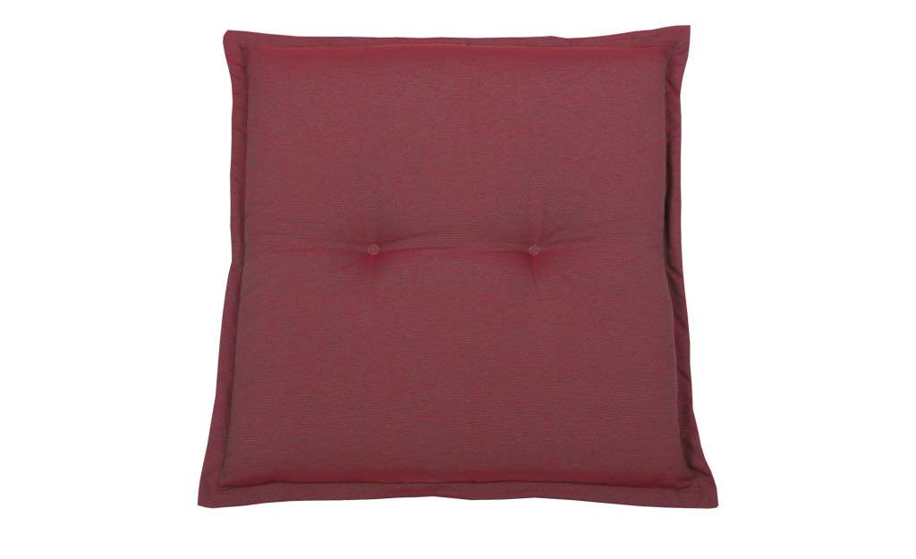 Auflage  Red Shiny ¦ rot ¦ 100% Polyester ¦ Maße (cm): B: 50 H: 7 Garten > Auflagen & Kissen > Gartenhocker-Auflagen - Höffner