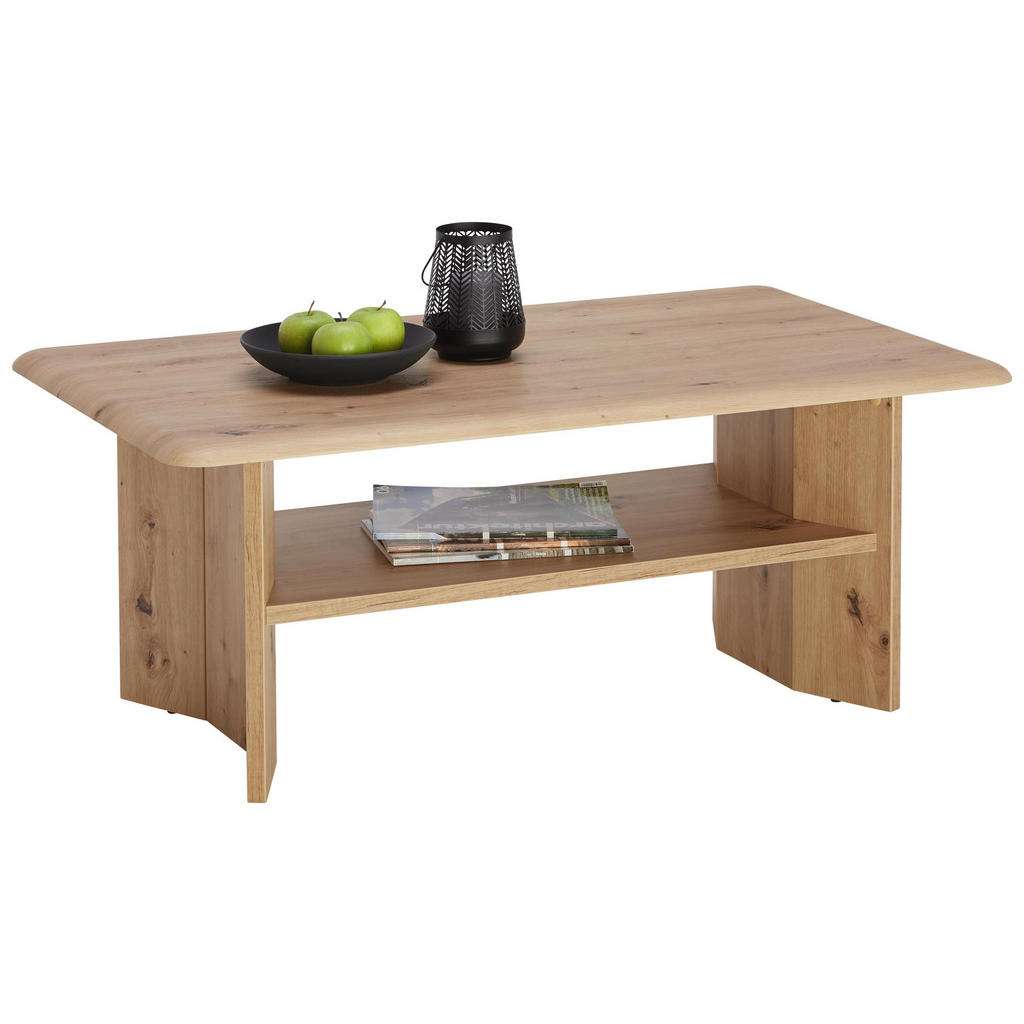 COUCHTISCH rechteckig Eichefarben