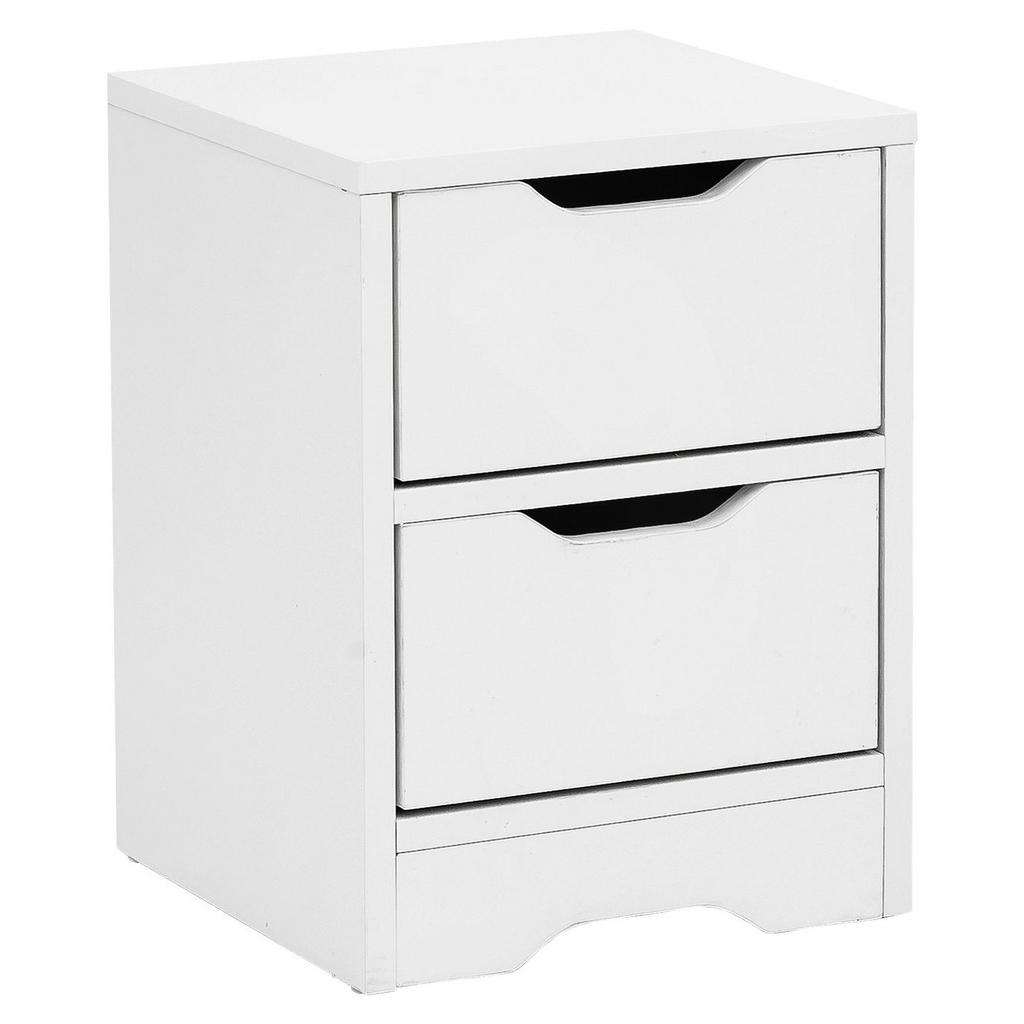 NACHTKÄSTCHEN Weiß 31/42/31 cm