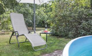 Relaxliege  Bito ¦ grau ¦ Maße (cm): B: 72 H: 118 Garten > Gartenmöbel > Gartenliegen - Höffner
