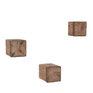Wand Regal Set aus Tanne Massivholz rustikalen Landhausstil (3-teilig)