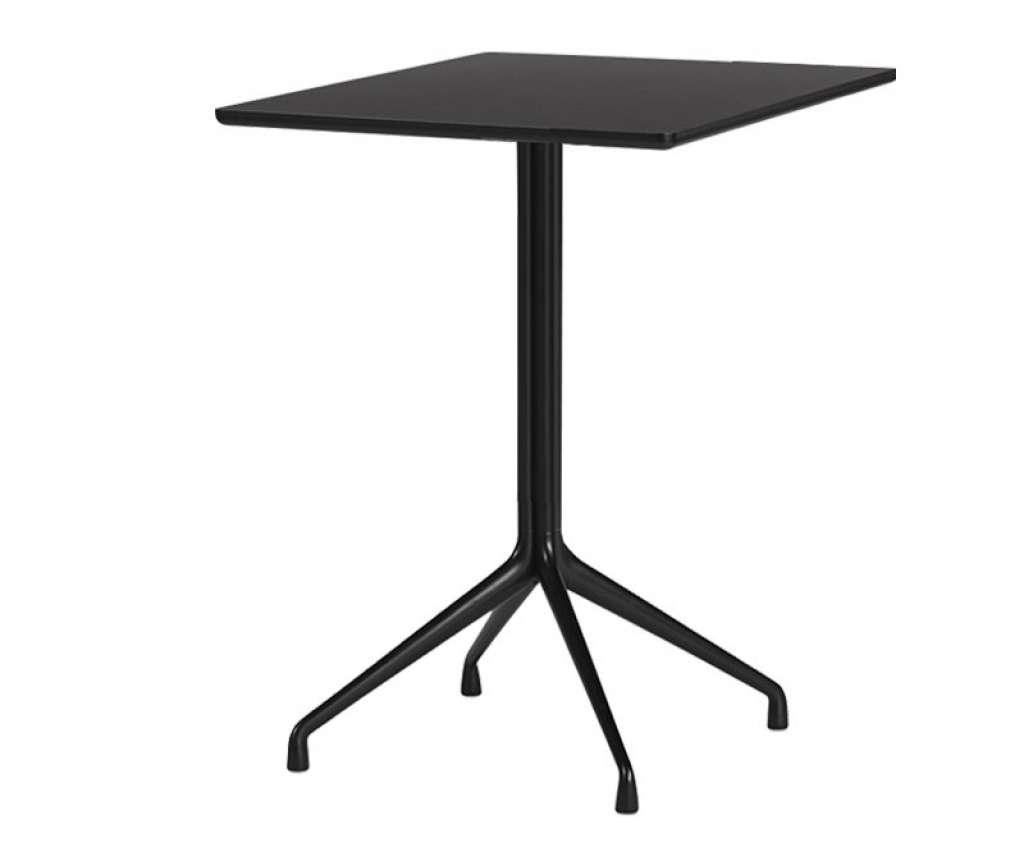 HAY - About A Table AAT15 - 80 x 80 x 105 cm - Gestell schwarz/Tischplatte schwarz - indoor